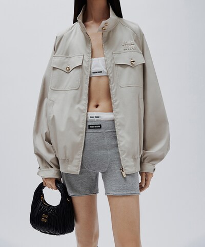 Barley Corduroy Blouson Jacket | Miu Miu