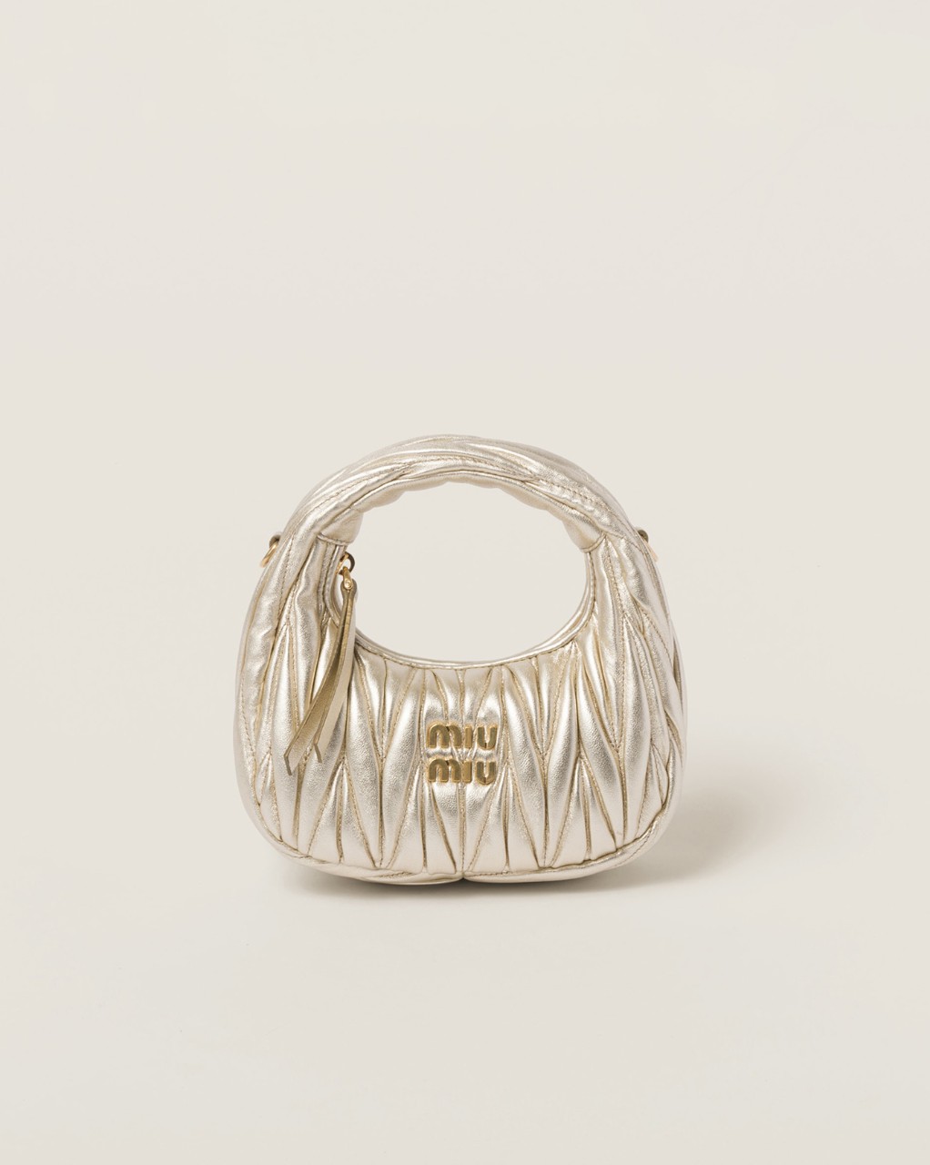 Image 83: Wander matelassé nappa leather hobo mini-bag