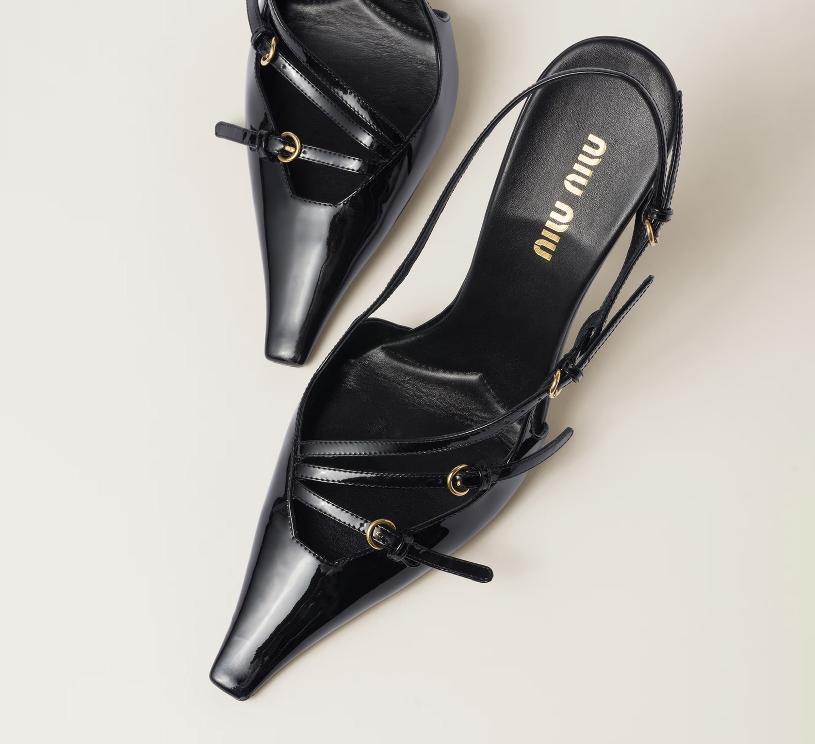 MIU MIU - 美品 ミュウミュウ miumiu サンダル ヒール アンクル