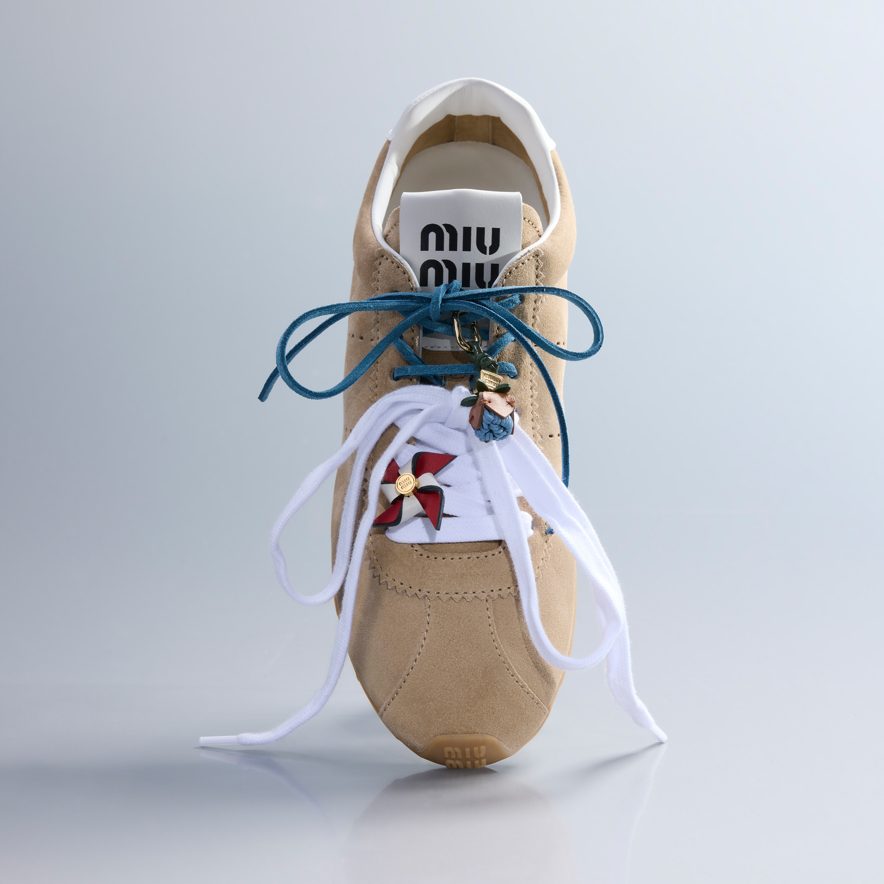 Topaz Tyre Technical Fabric And Suede Sneakers | Miu Miu
