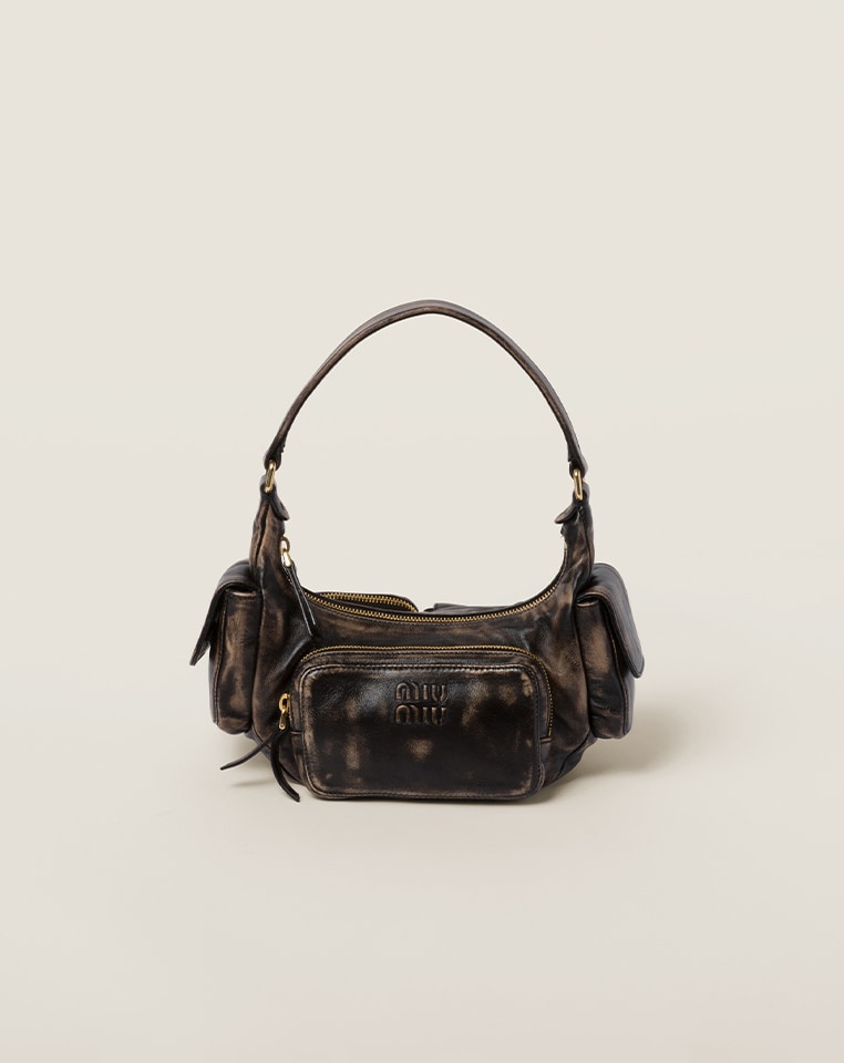 Whiskey Wander Matelassé Suede Bag | Miu Miu