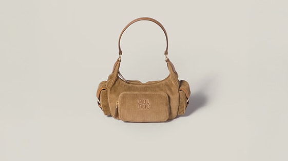 小物 miu.miu.1122 Cocoa Brown Arcadie Padded Suede Top-handle Bag | Miu Miu