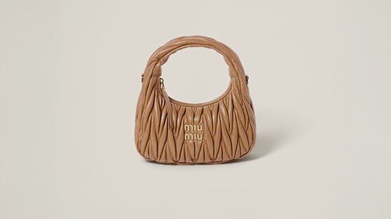 MIU MIU ウーブン バッグ Miu Miu: Brown Ivy Raffia-Effect Woven Tote | SSENSE Canada
