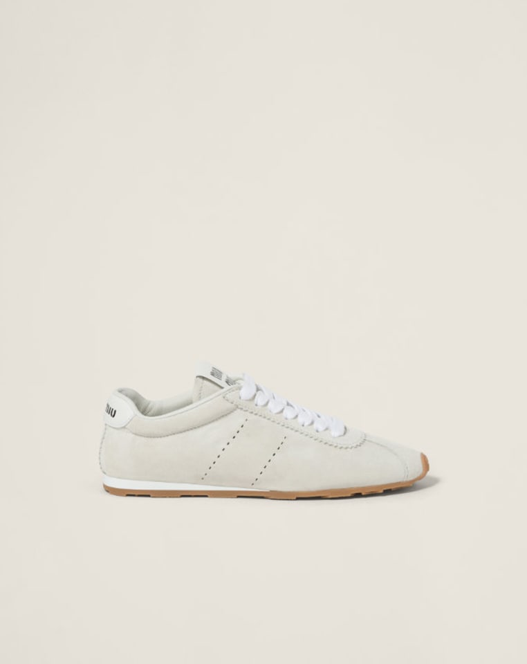 サンドベージュ プルームスエードミュール | Miu Miu