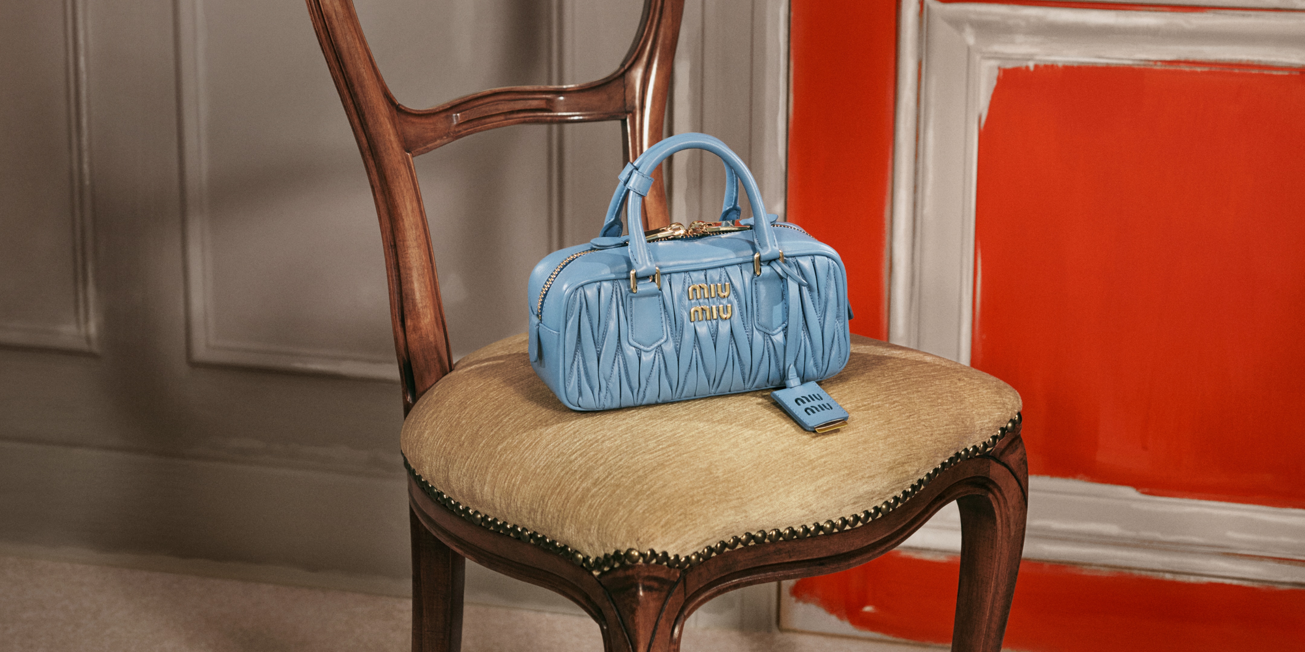 White Arcadie Matelassé Nappa Leather Bag | Miu Miu - United States
