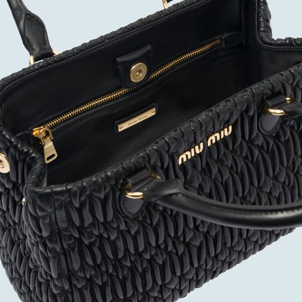 Cloquet 软羊革手袋黑色 Miu Miu Cloquet 软羊革手袋黑色 Miu Miu