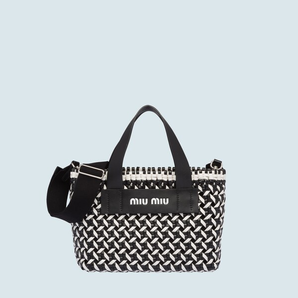 miu miu woven bag