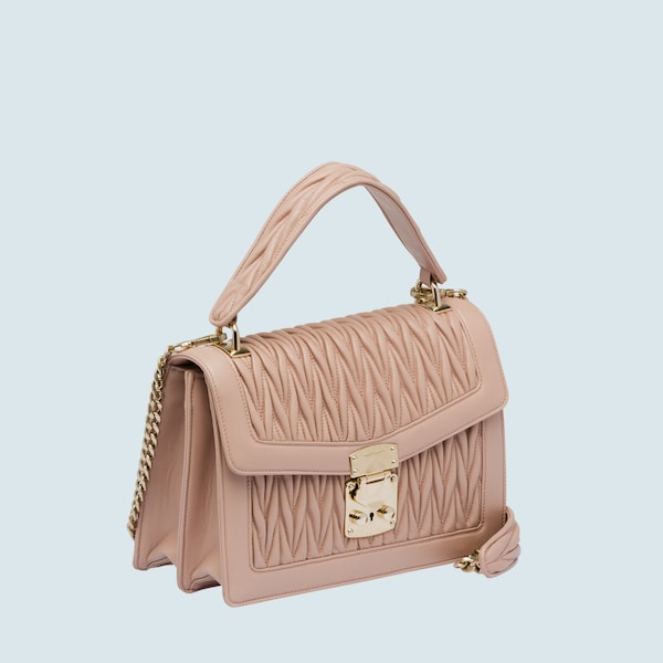 Miu confidential matelassé leather bag Clearance