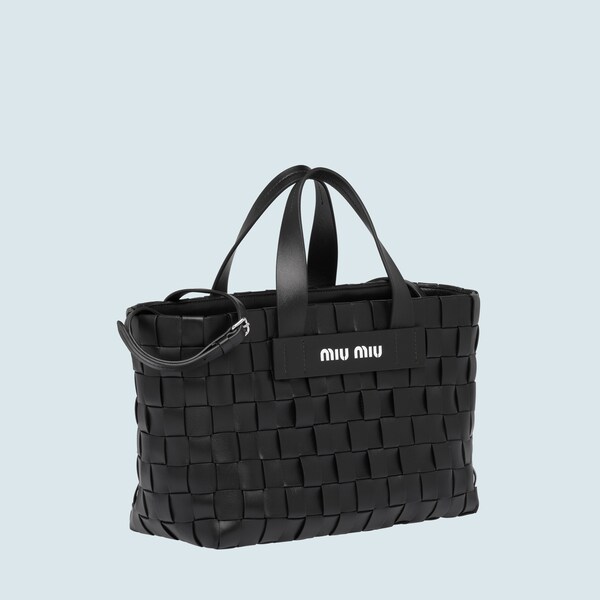 miu miu leather tote bag