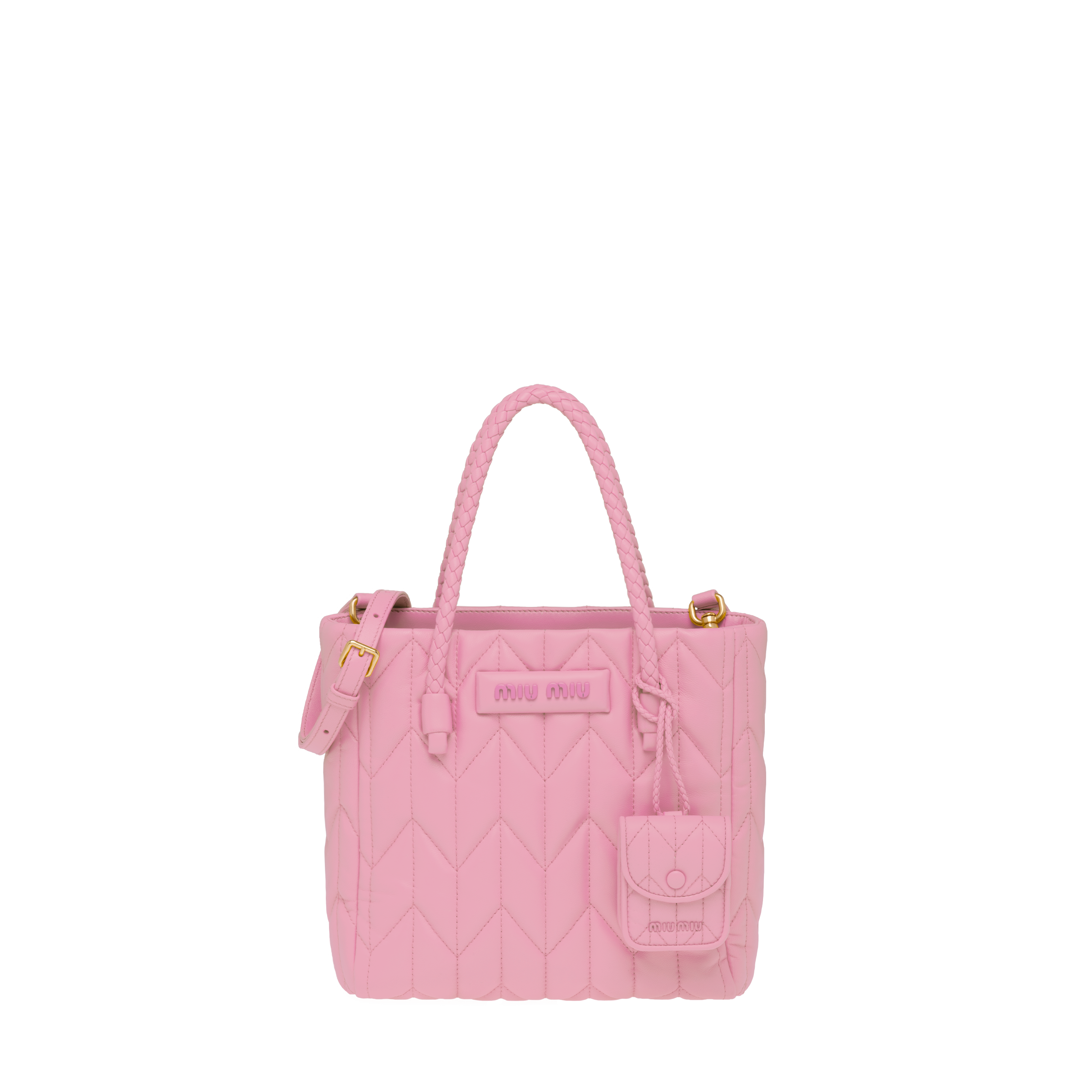 ナッパレザー ハンドバッグ ピンク Miu Miu