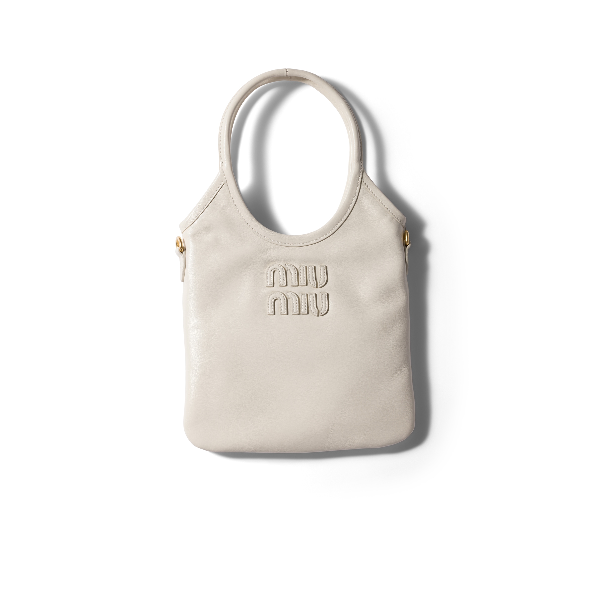 Miu Miu Bolso Ivy De Piel, Mujer, Blanco