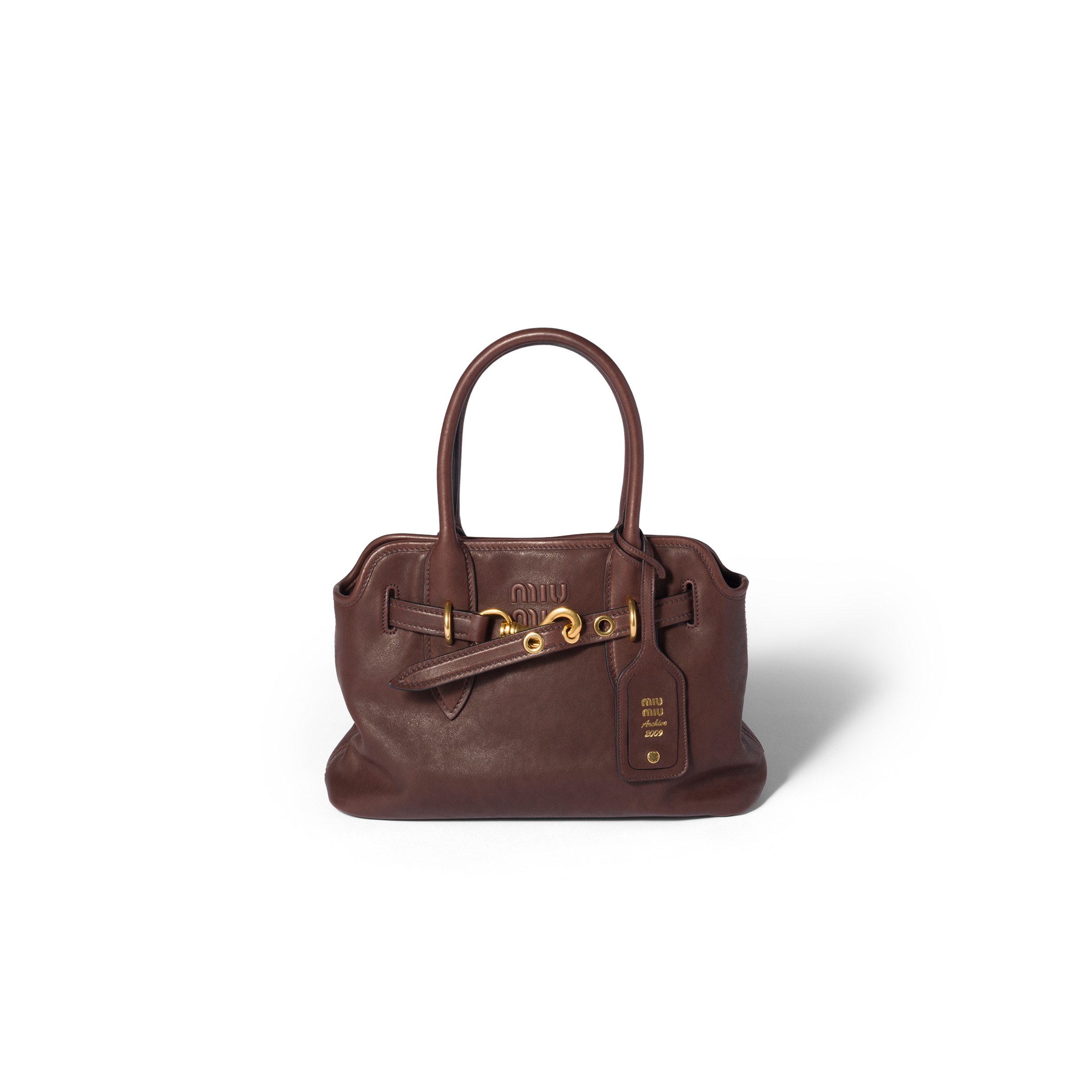Miu Miu Bolso Aventure De Napa, Mujer, Brezo Blanco