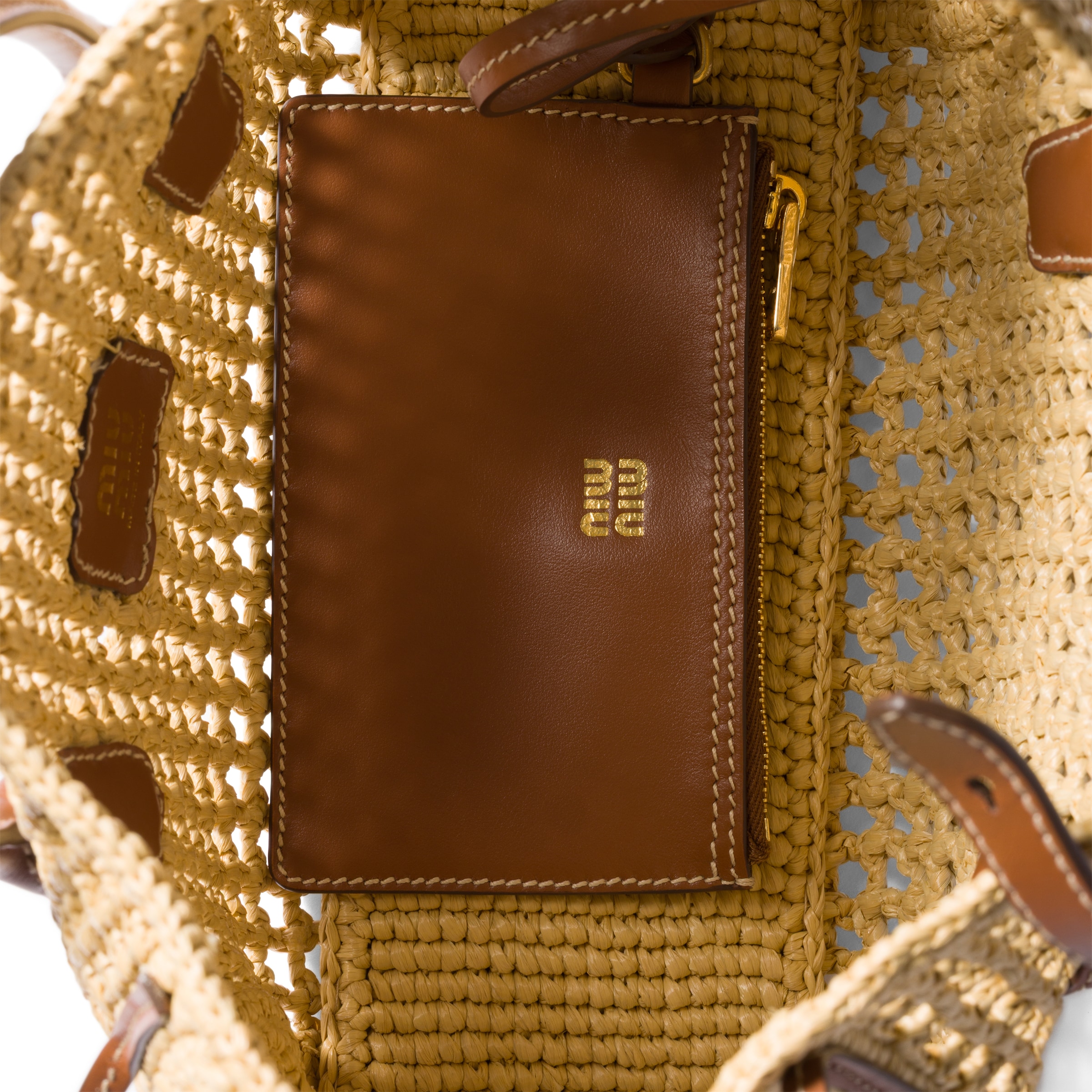 Miu Miu Raffia Handbag