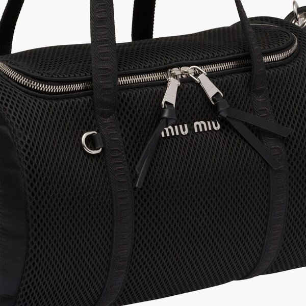 Borsa per cani a rete Nero | Miu Miu