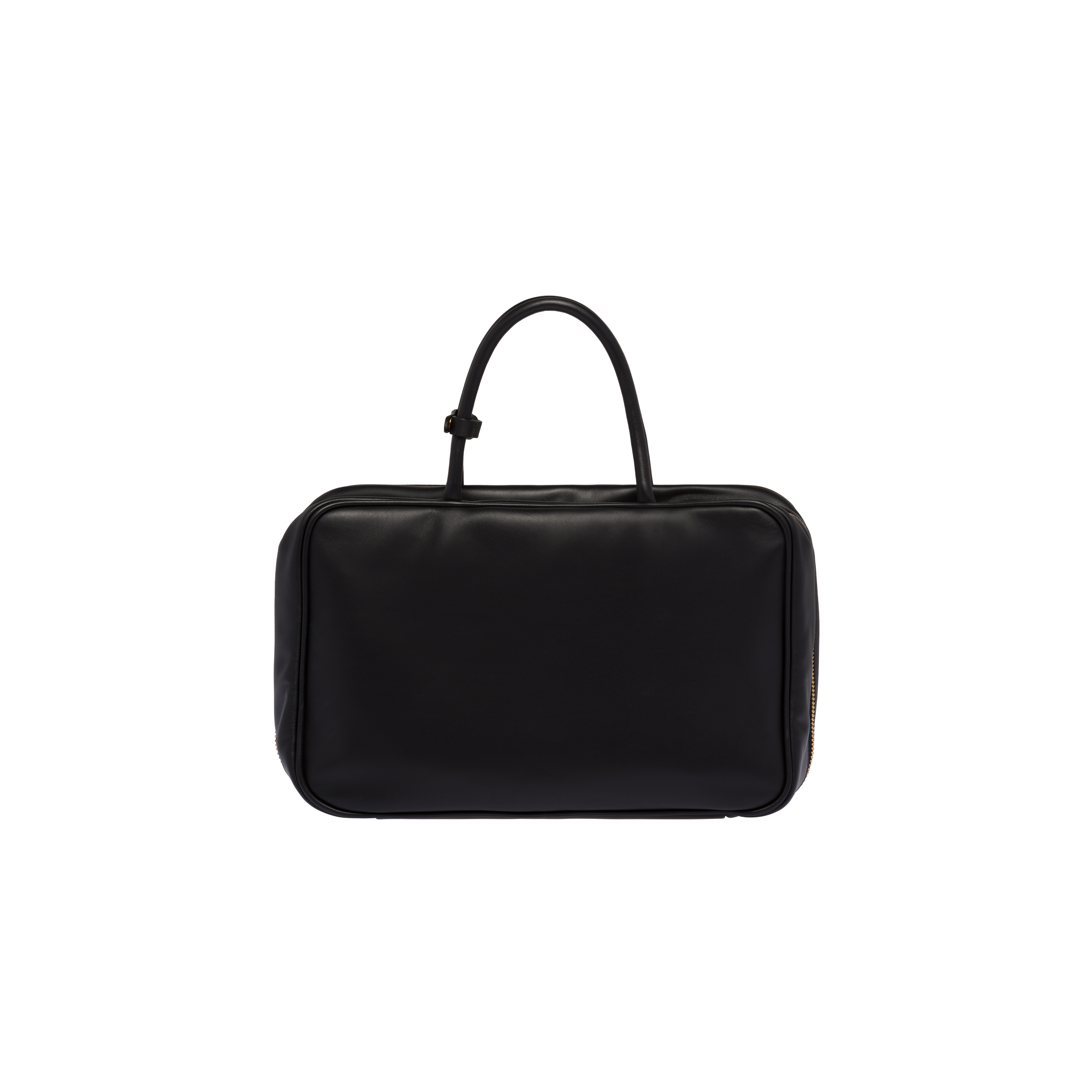 Leather top-handle bag