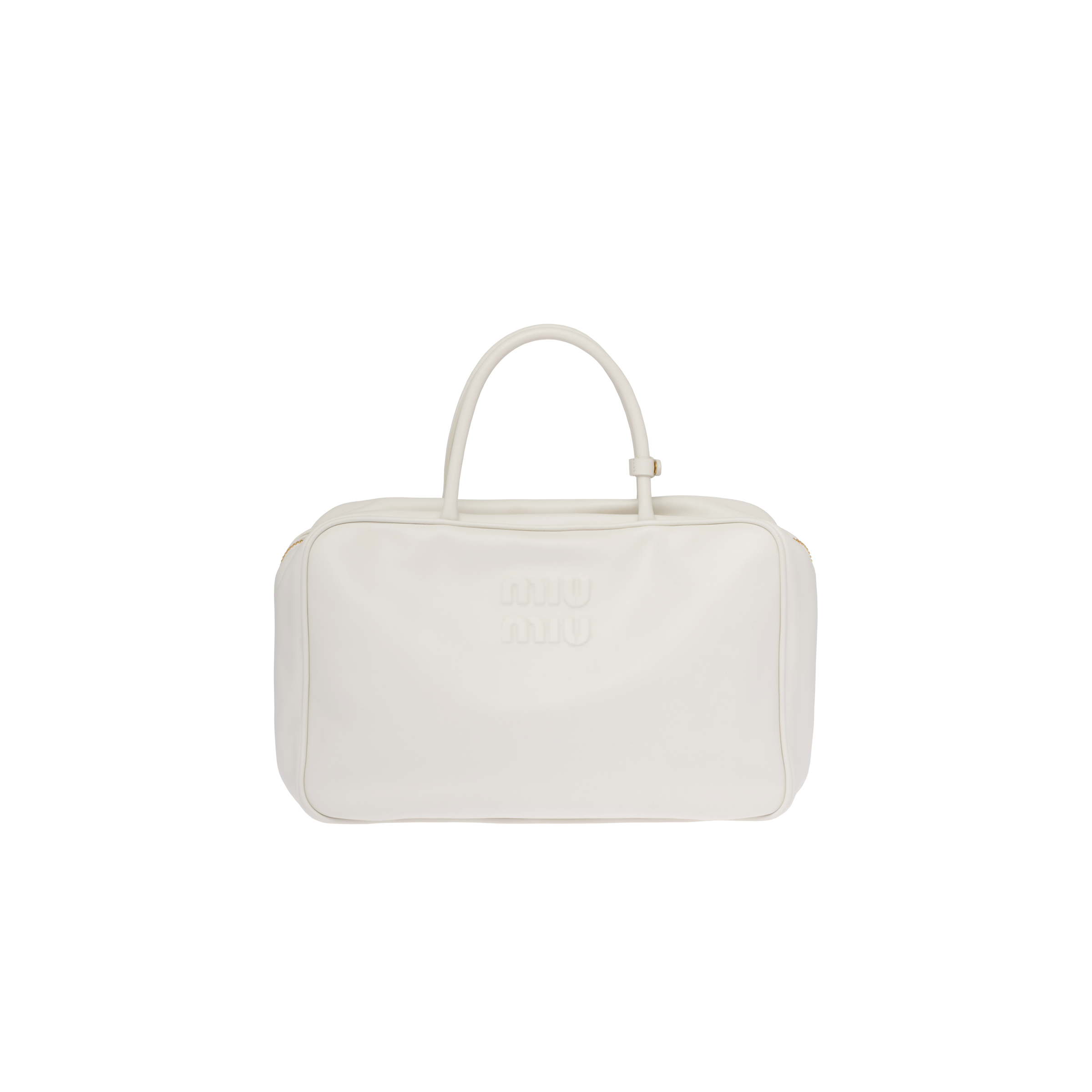 Miu Miu Leather Top-handle Bag In White