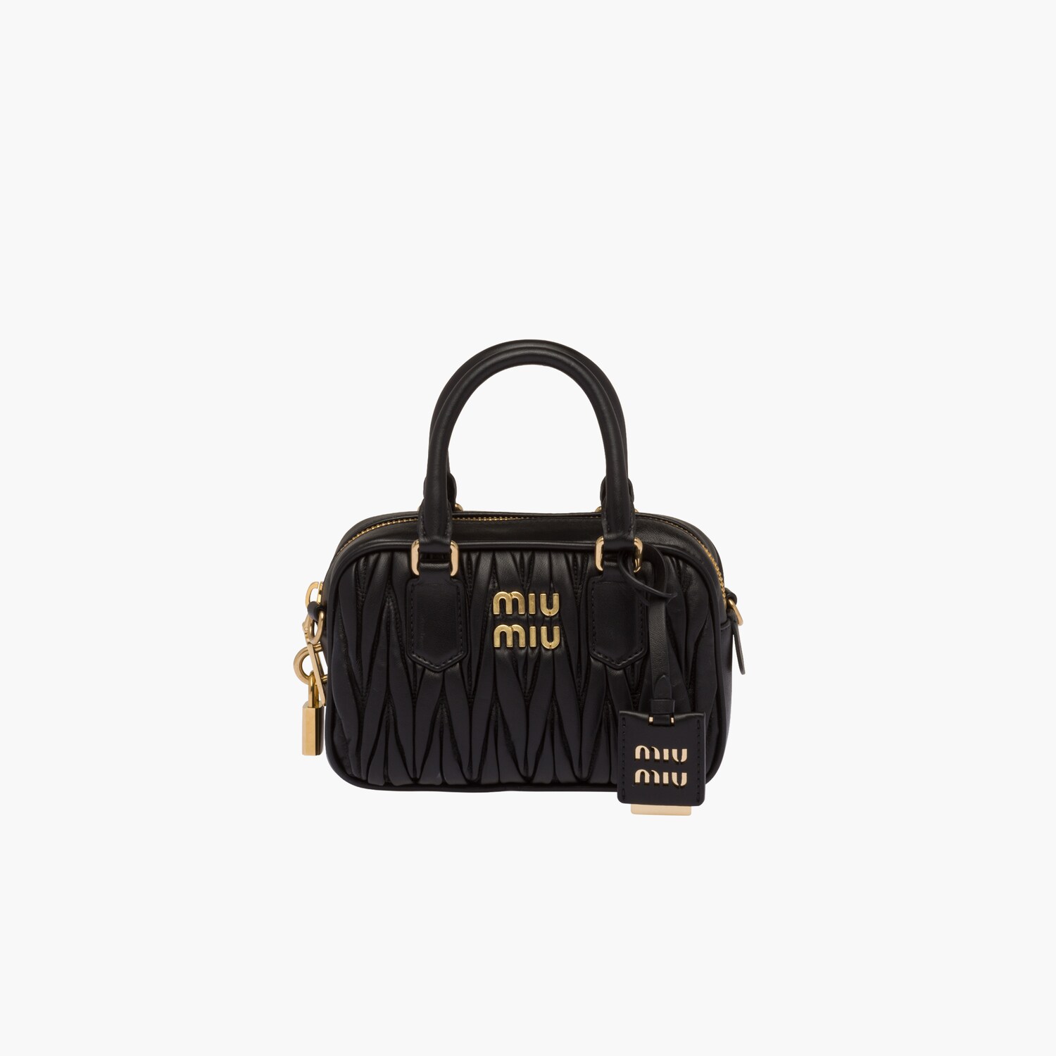 miumiu.com | Sac à main en cuir nappa matelassé