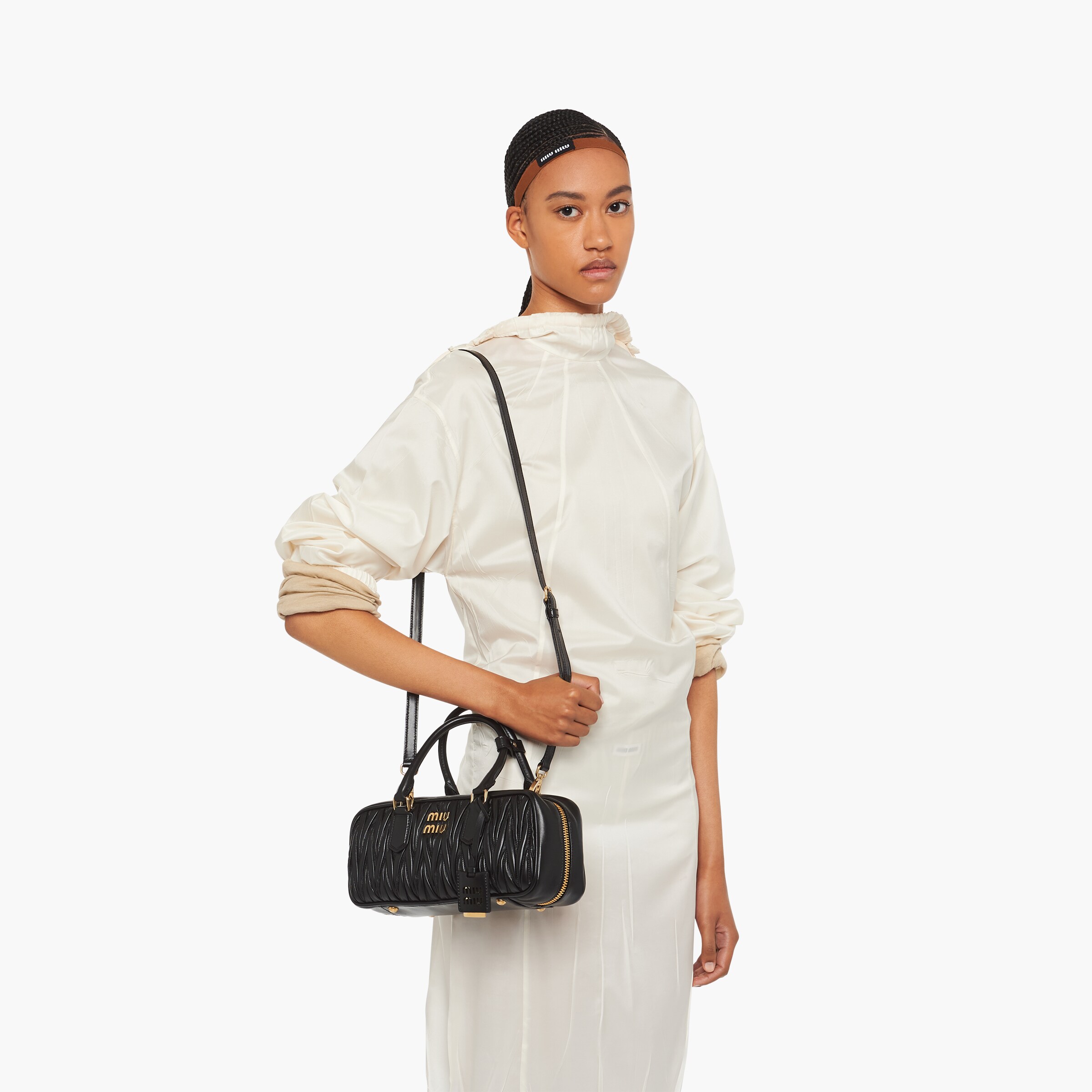 ARCADIE 27 BAG IN BLACK LEATHER