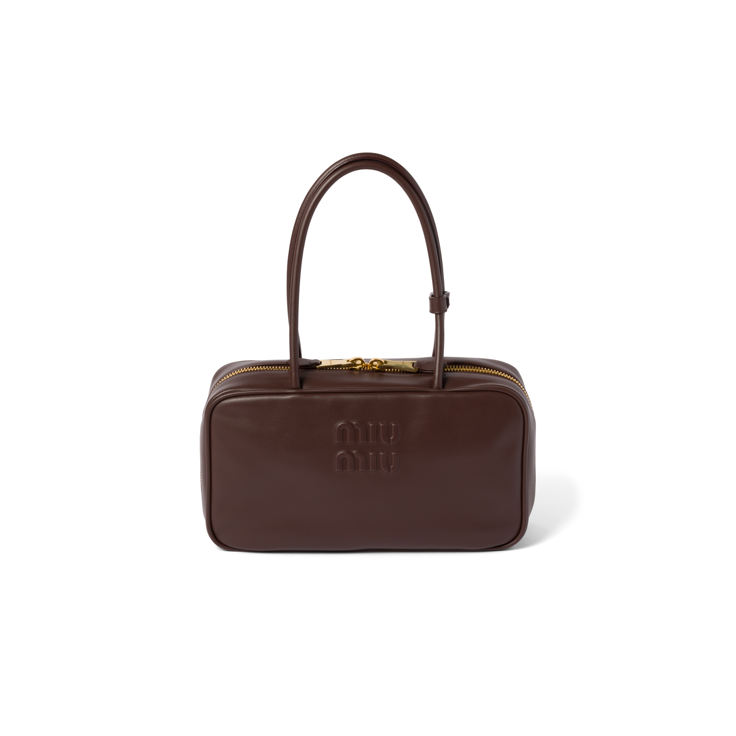 Miu Miu Beau ハンドバッグ | ブラウン | FARFETCH JP