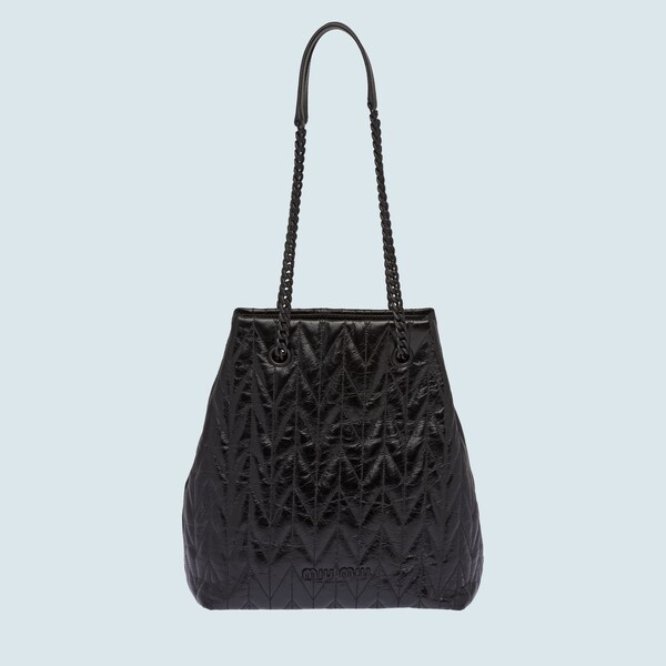 miu miu leather tote