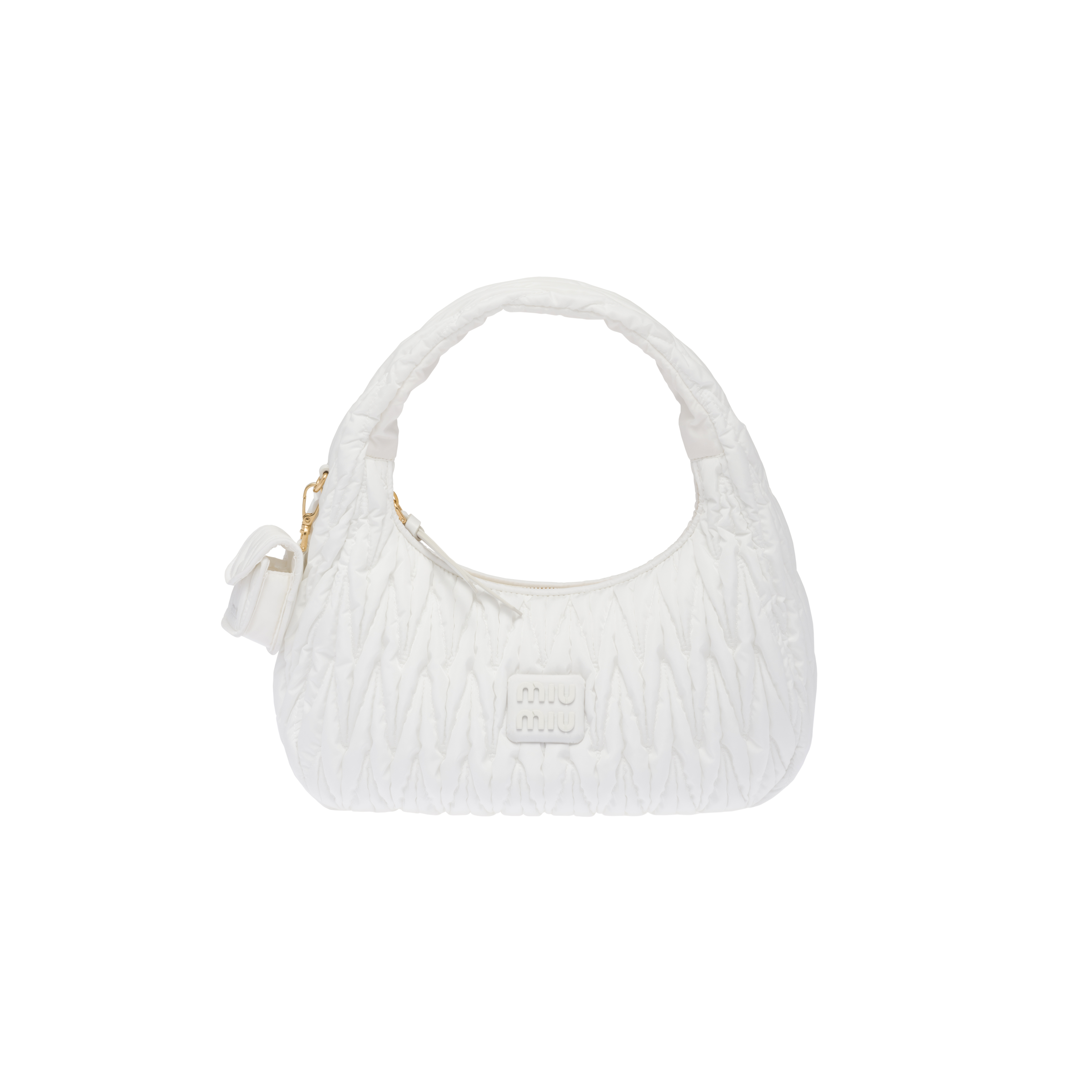 White miu shop miu bag