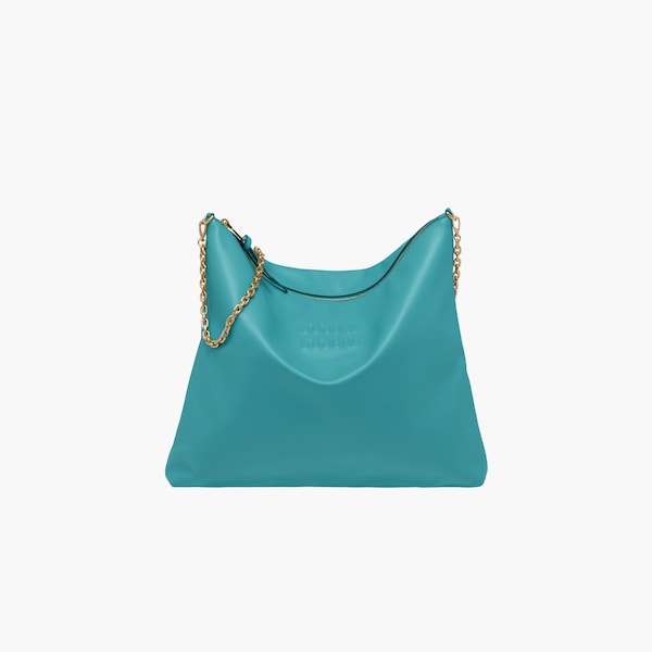 Peacock blue bag