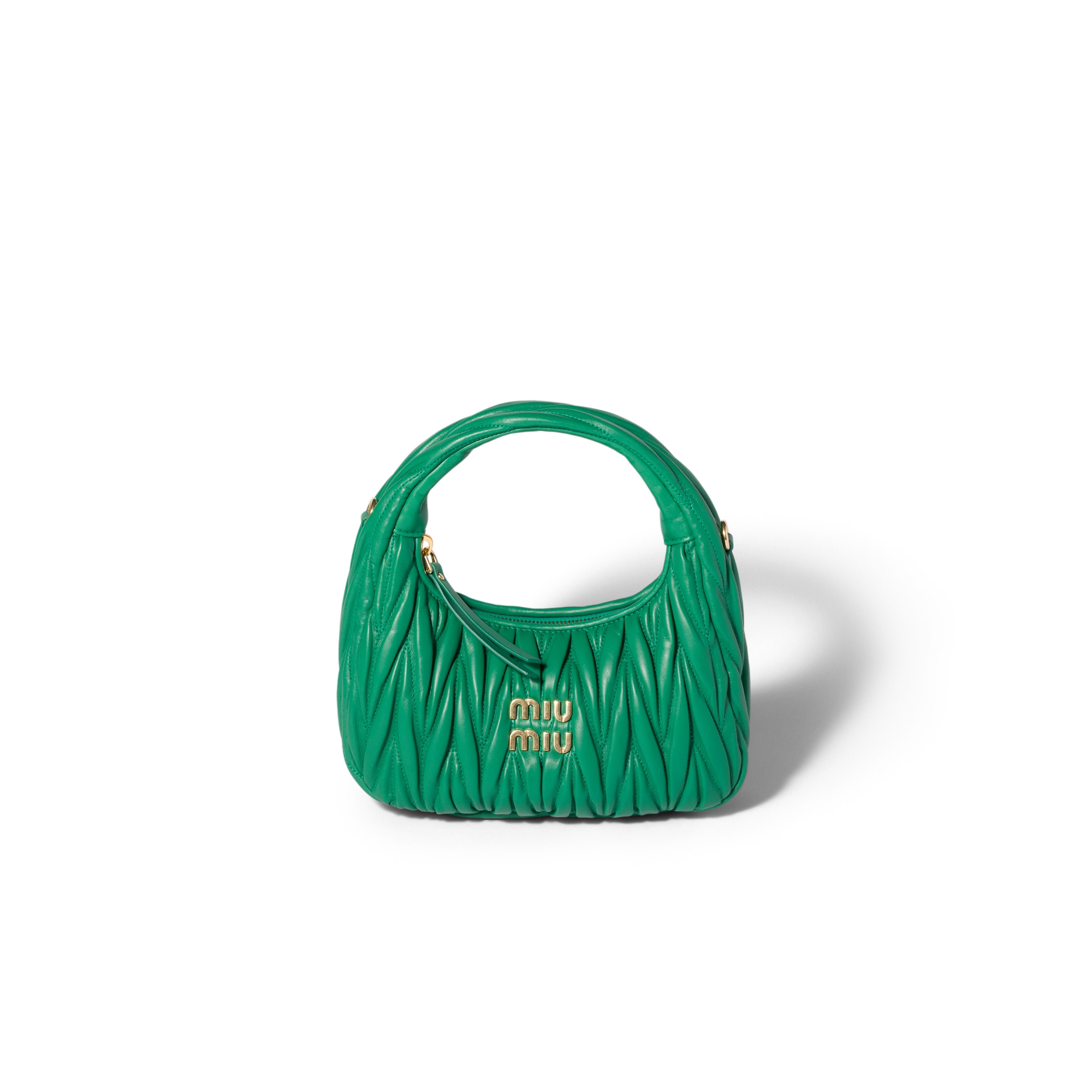 Miu Miu Bolso Hobo Wander De Napa Matelassé, Mujer, Mango