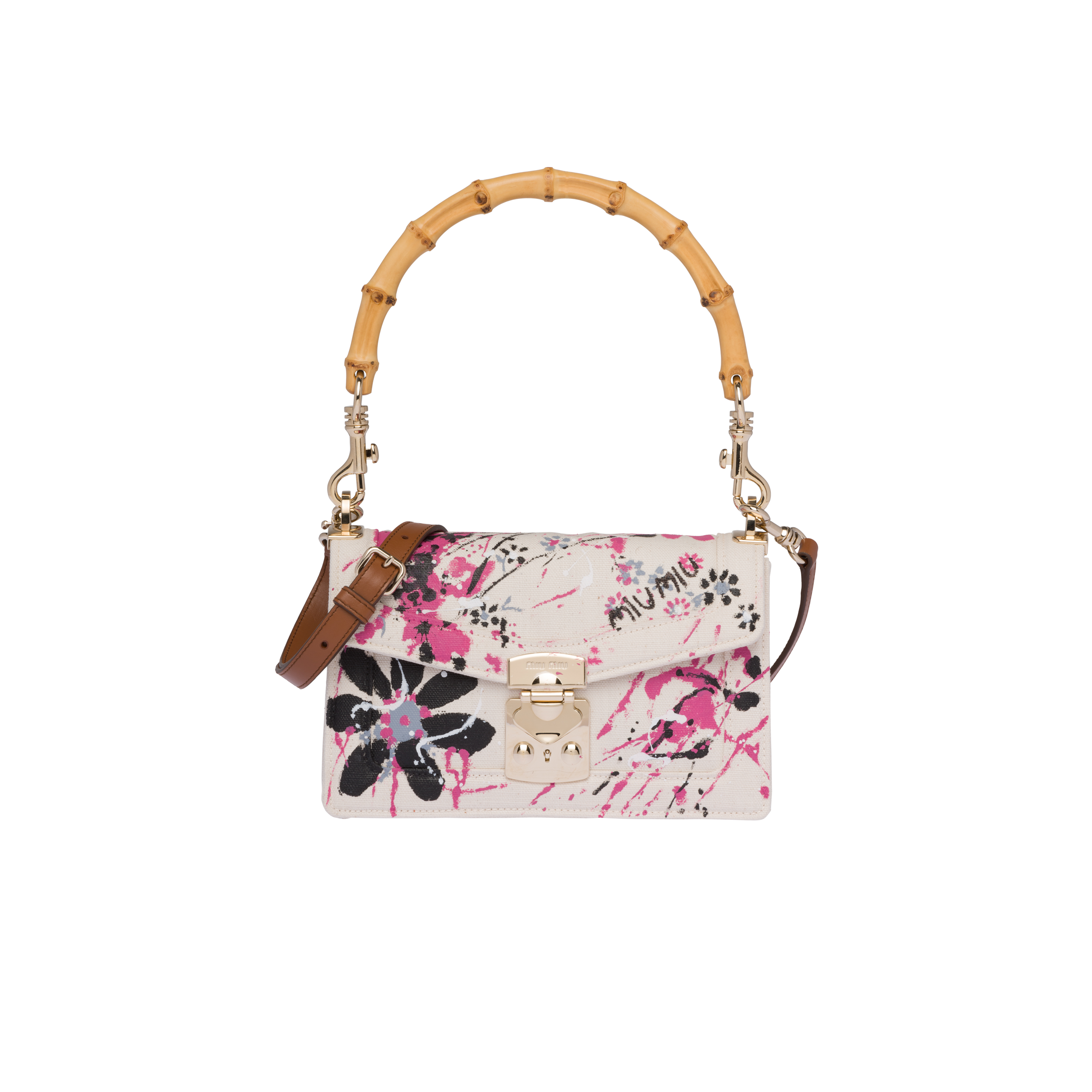 canvas and leather shoulder bag