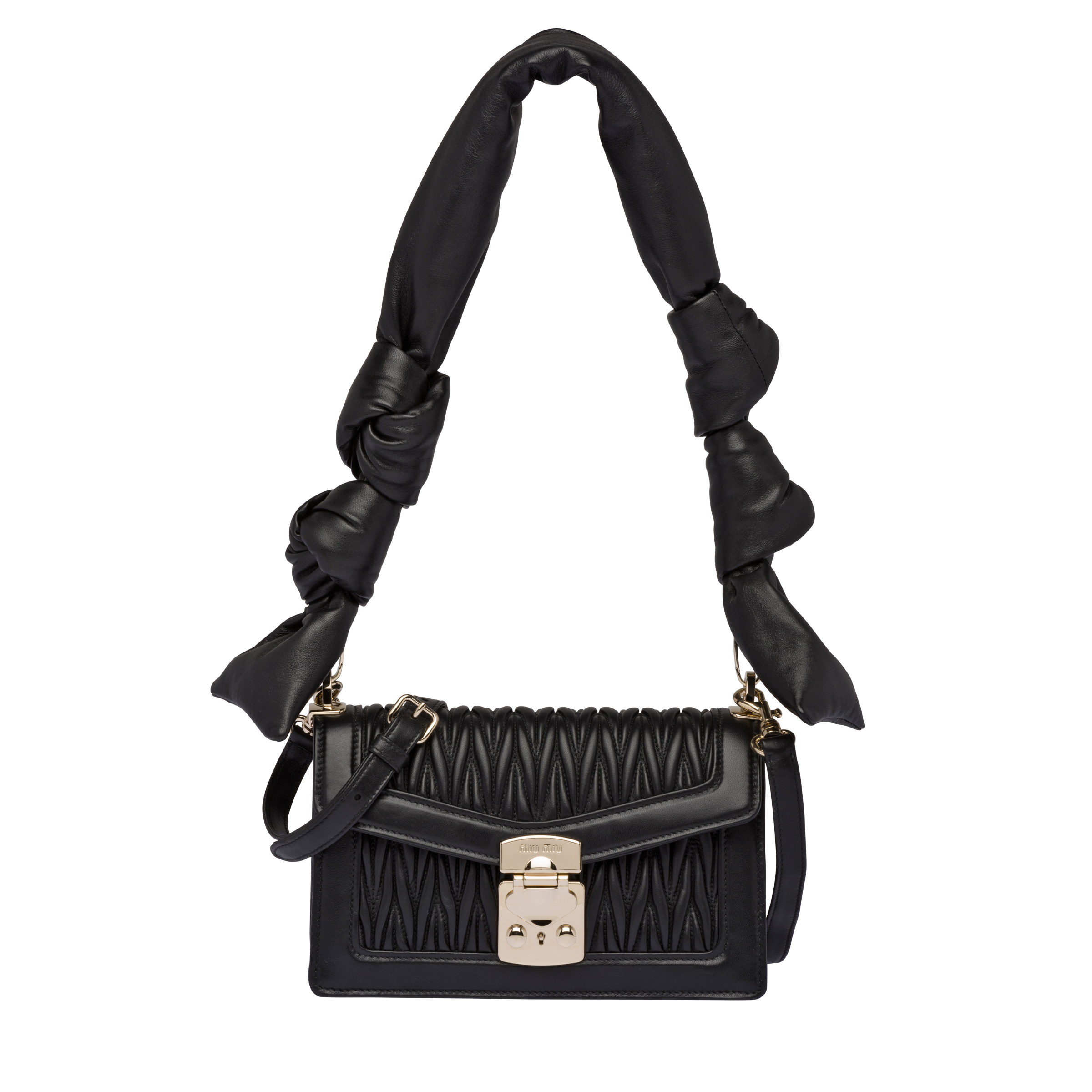 Miu miu black shoulder bag clearance