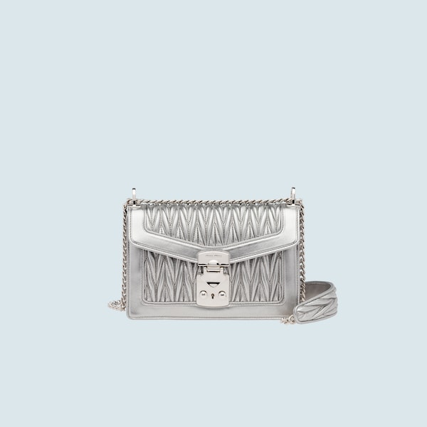 Miu miu silver clearance clutch