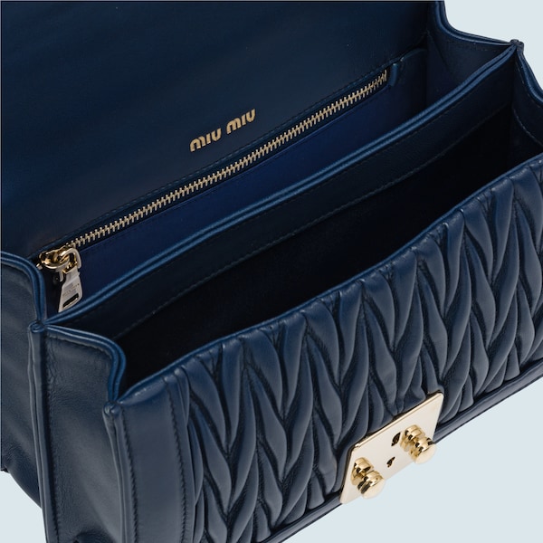 blue miu miu bag
