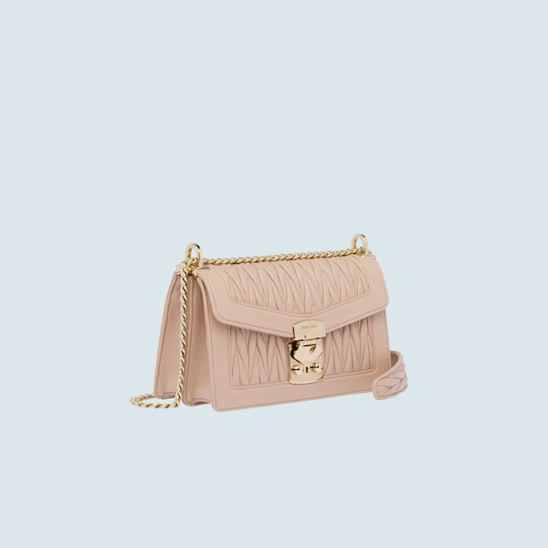 Miu confidential matelassé leather shoulder bag clearance