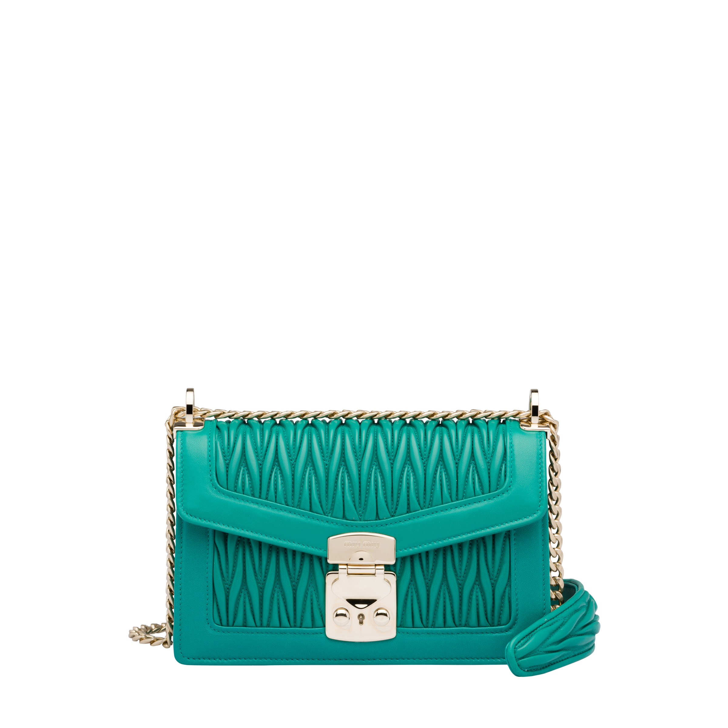 Miu Confidential Matelasse Leather Shoulder Bag Miu Miu