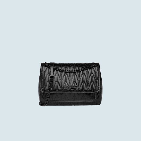 miu miu black shoulder bag