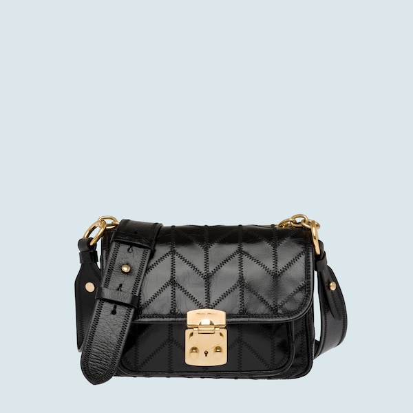 miu miu leather shoulder bag