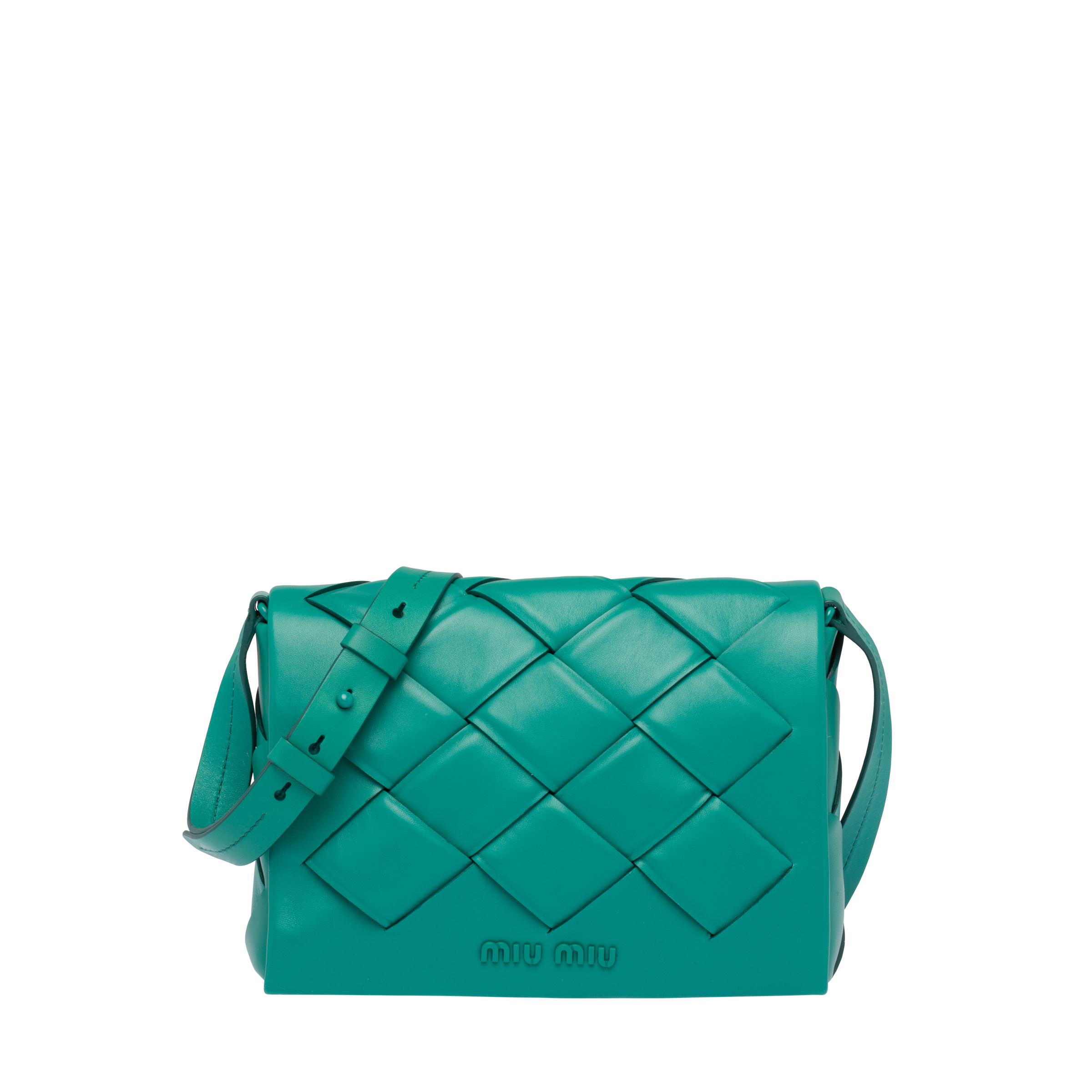 woven leather shoulder bag