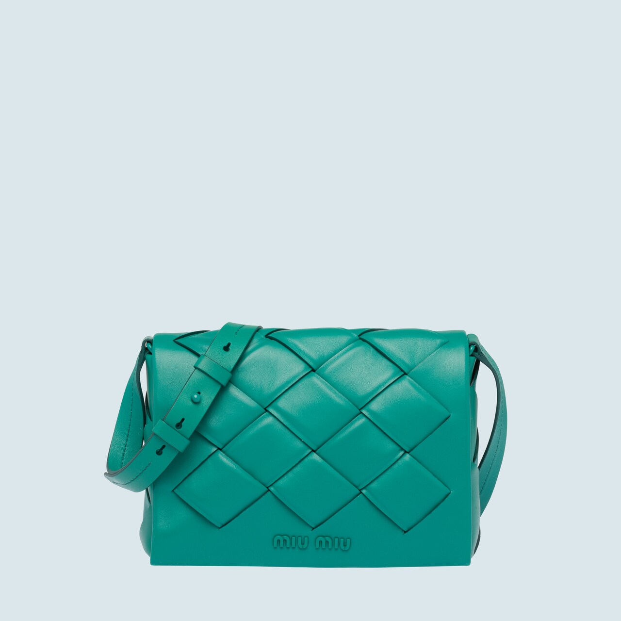 woven leather shoulder bag
