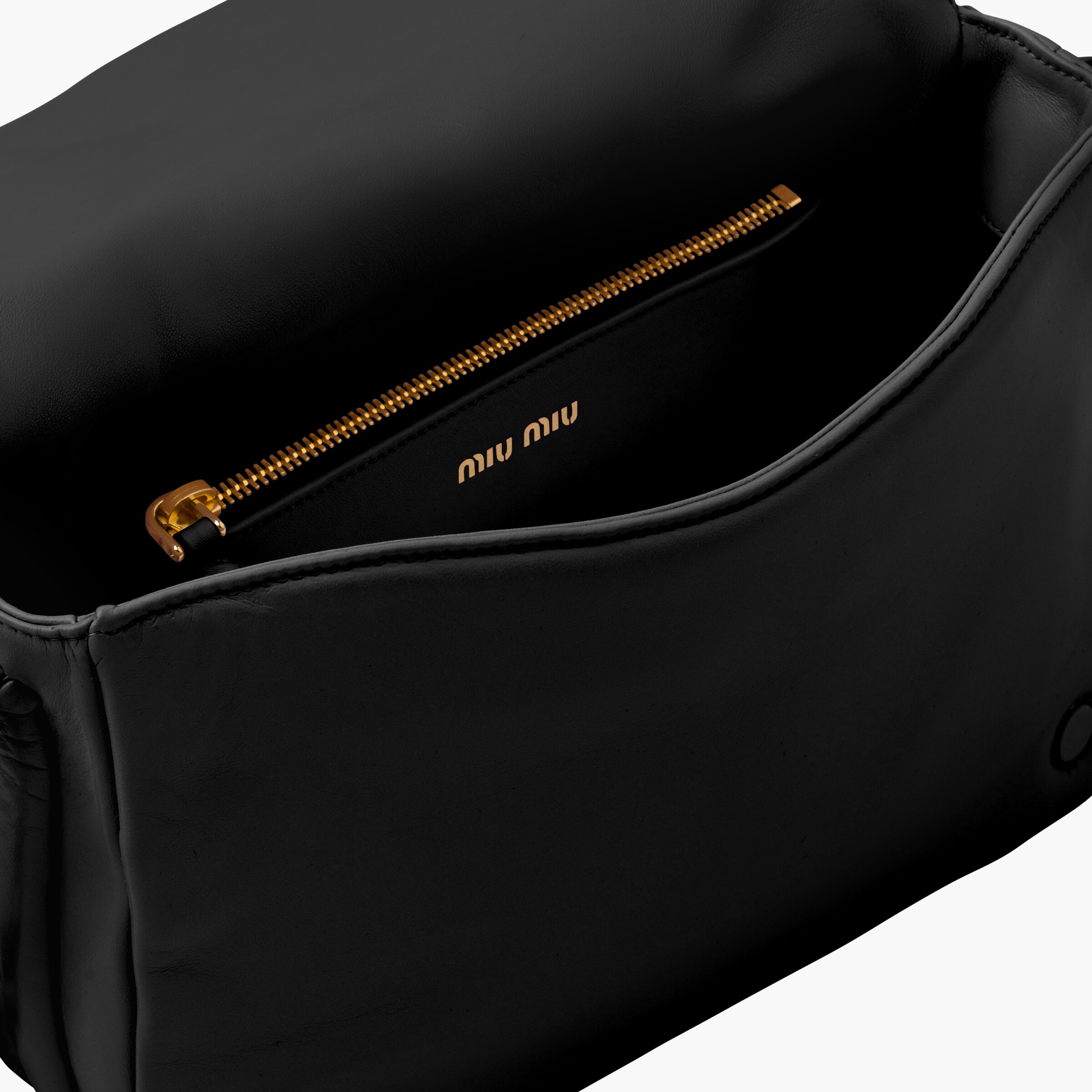 Black Quilted nappa leather shoulder bag MIU MIU