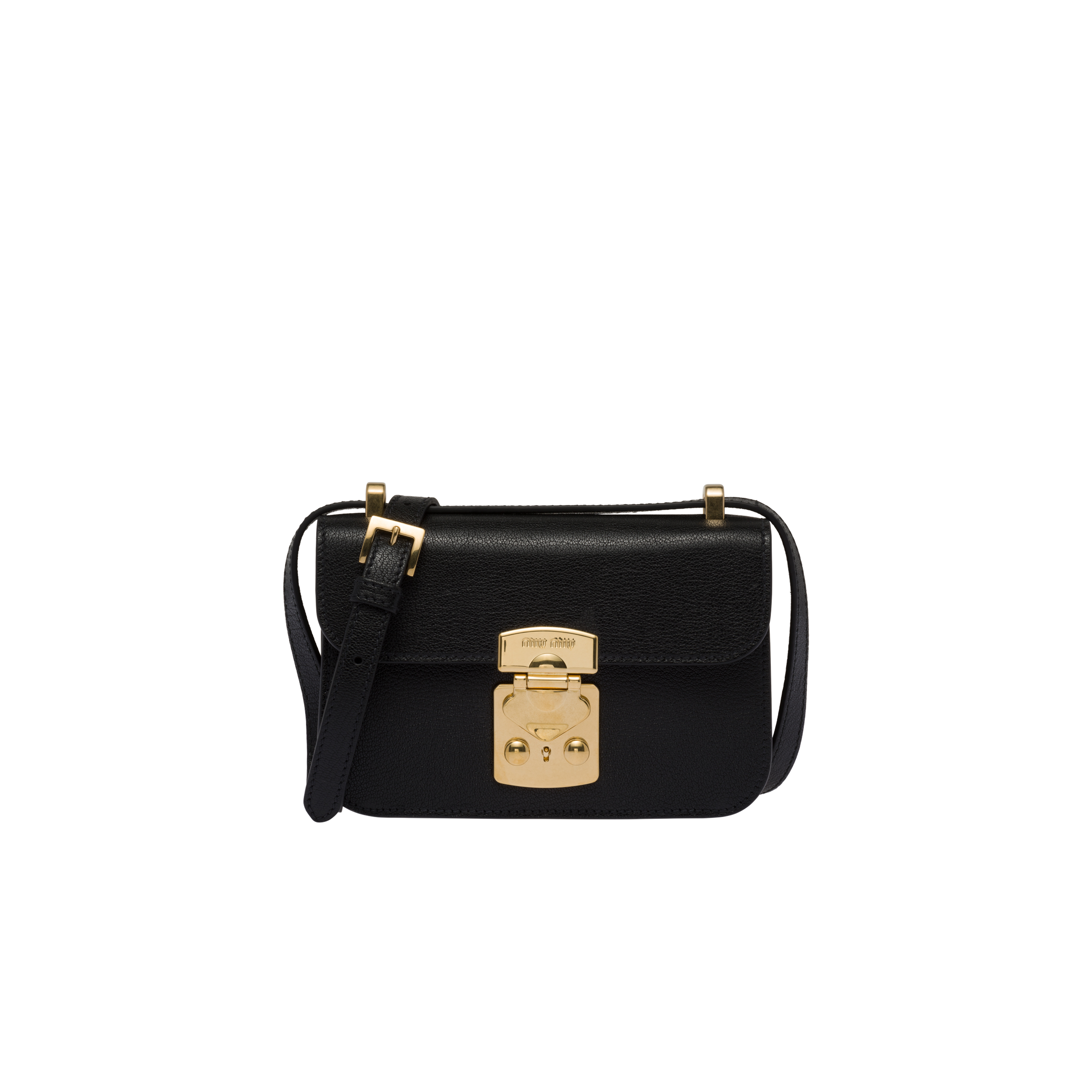 Miu Miu Two Tone Leather Madras Top Handle Bag