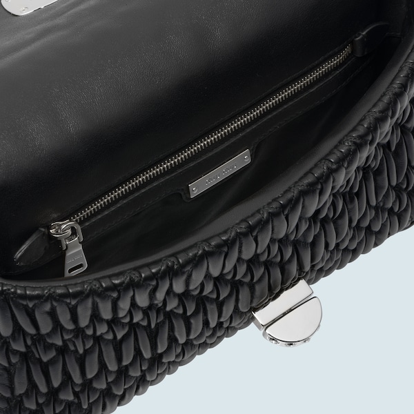 Miu miu black leather bag clearance