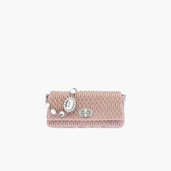 Miu Crystal Leather Bag Cameo Miu Miu