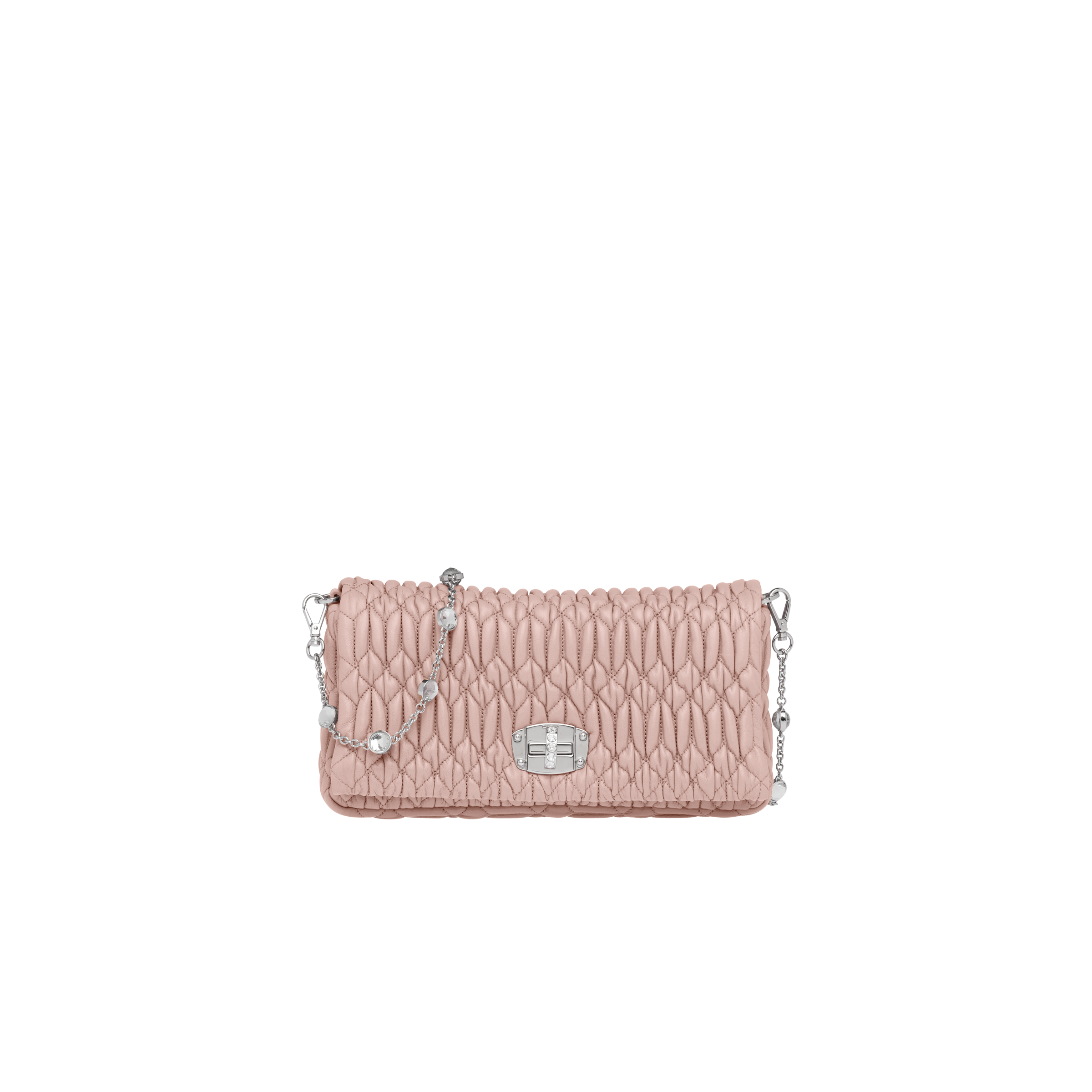 オパール ミュウ クリスタル ナッパレザー バッグ | Miu Miu