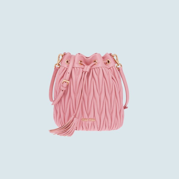pink bucket purse