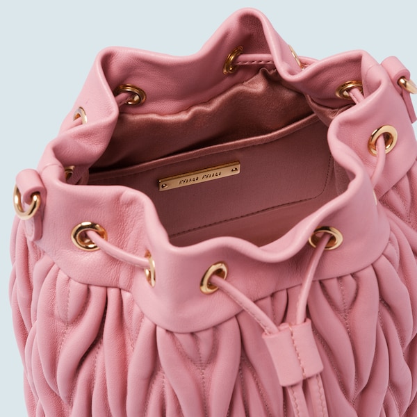 nappa leather bucket bag | Miu Miu