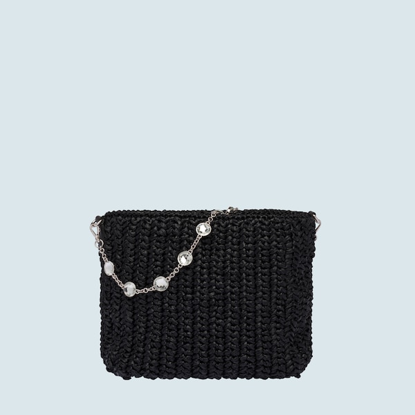 raffia bucket bag