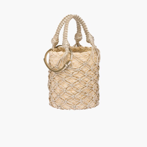 straw bucket bag