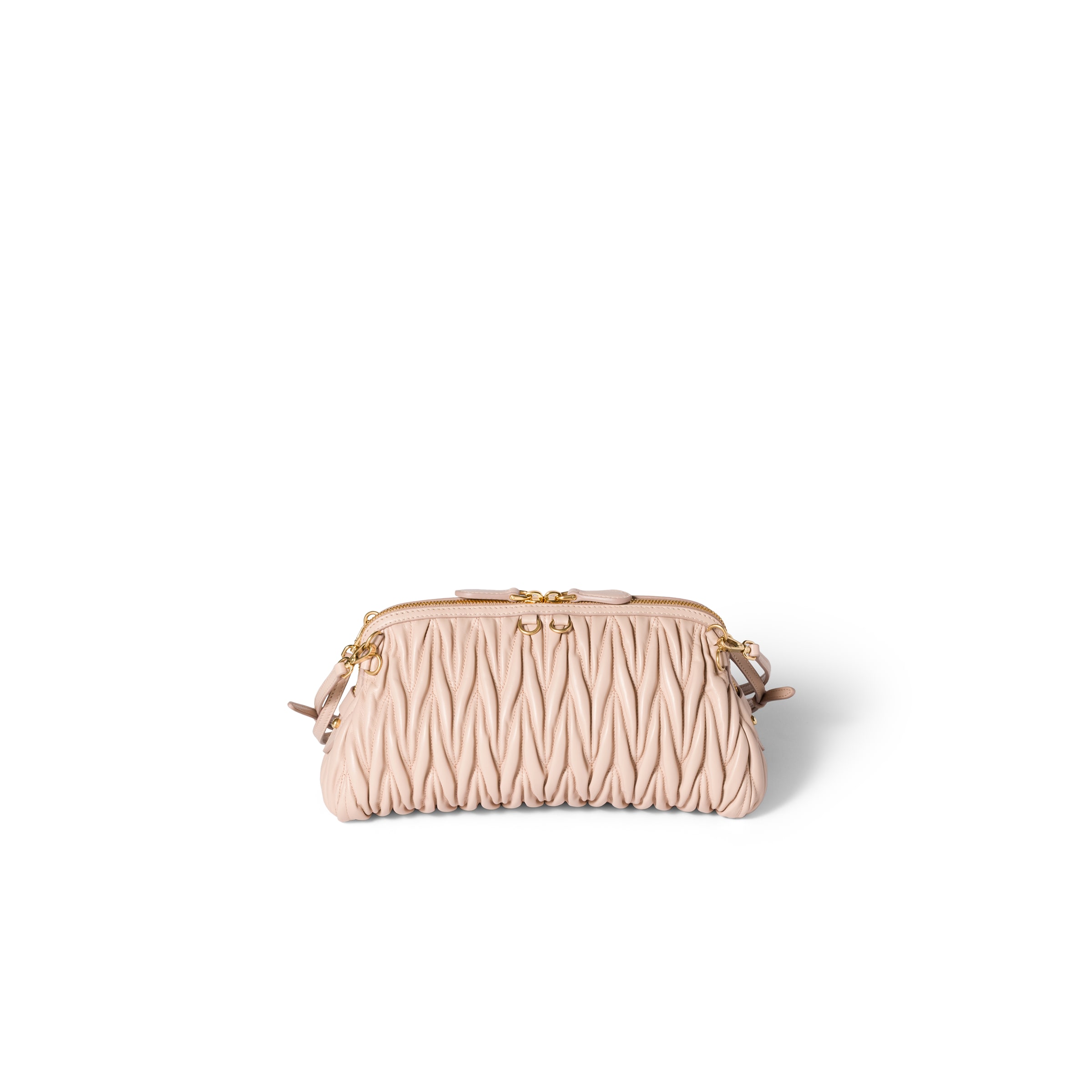 Miu Miu マテラッセ クラッチバッグ In Pink