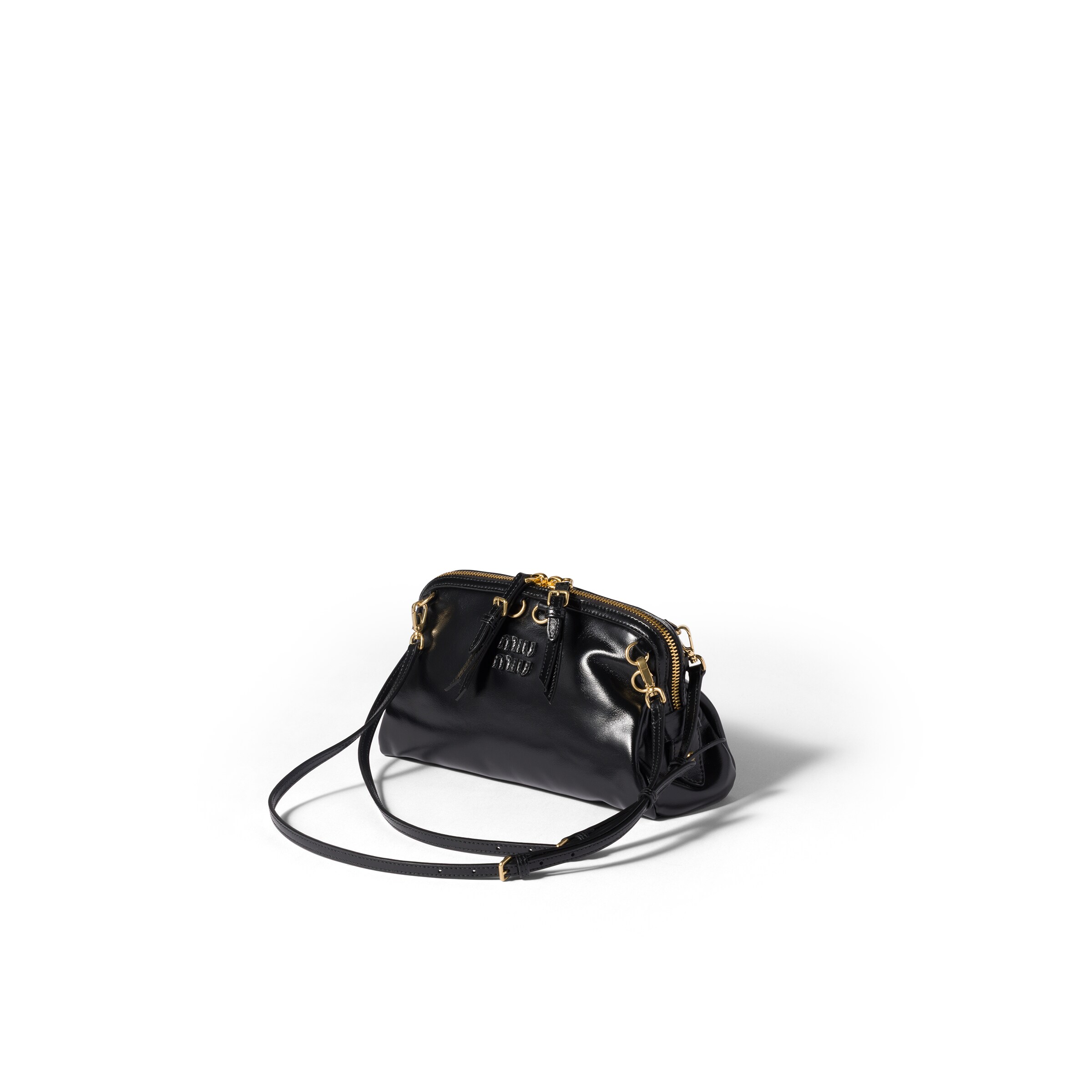 Miu Miu Caprice Leather Clutch In Pattern