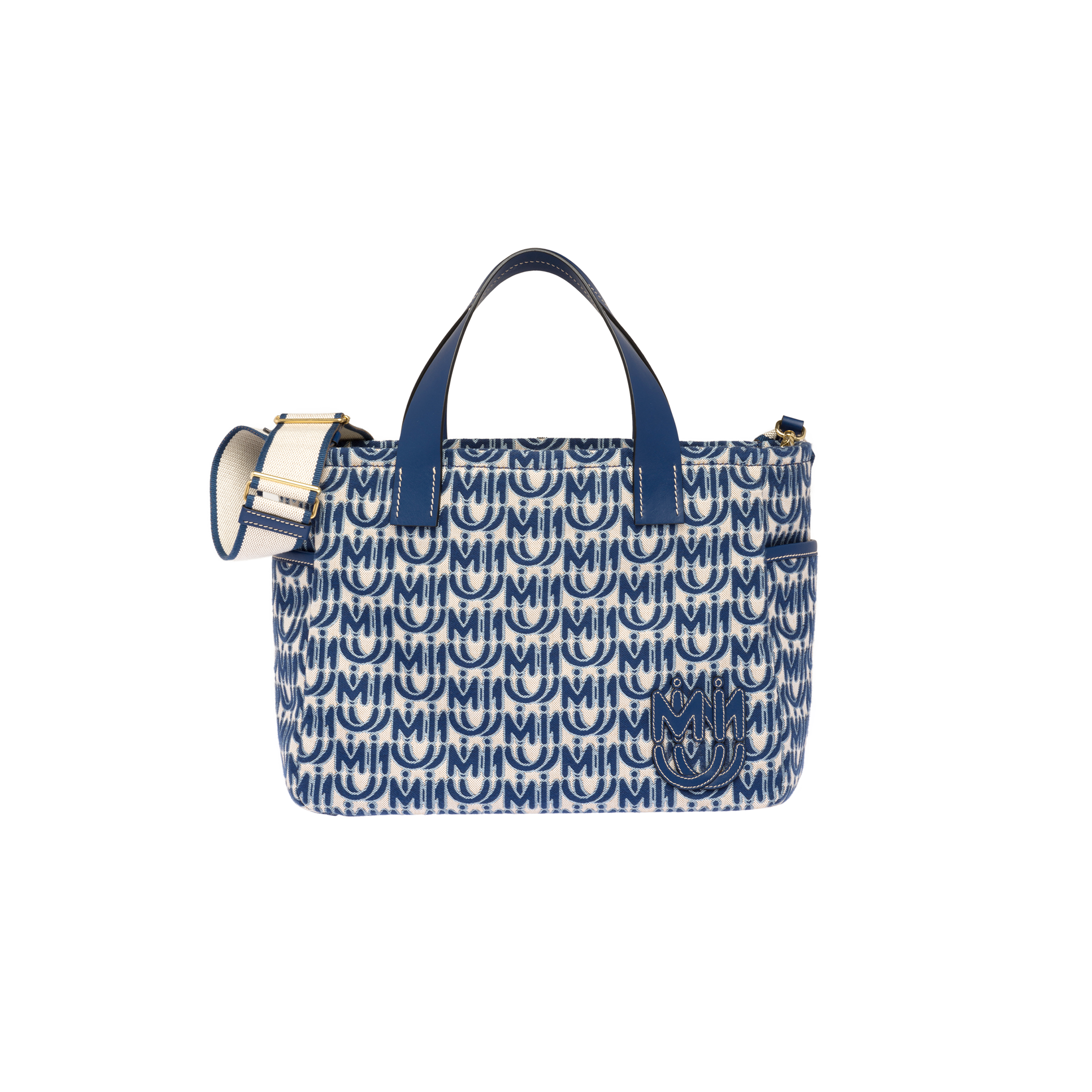 40%割引ブラック系激安大特価! miumiu ジャカードロゴ入り トート 人気商品ランキング 休日大特価❗️近年モデル ミュウミュウマテラッセ バッグ 2way 5BG ハンドバッグ