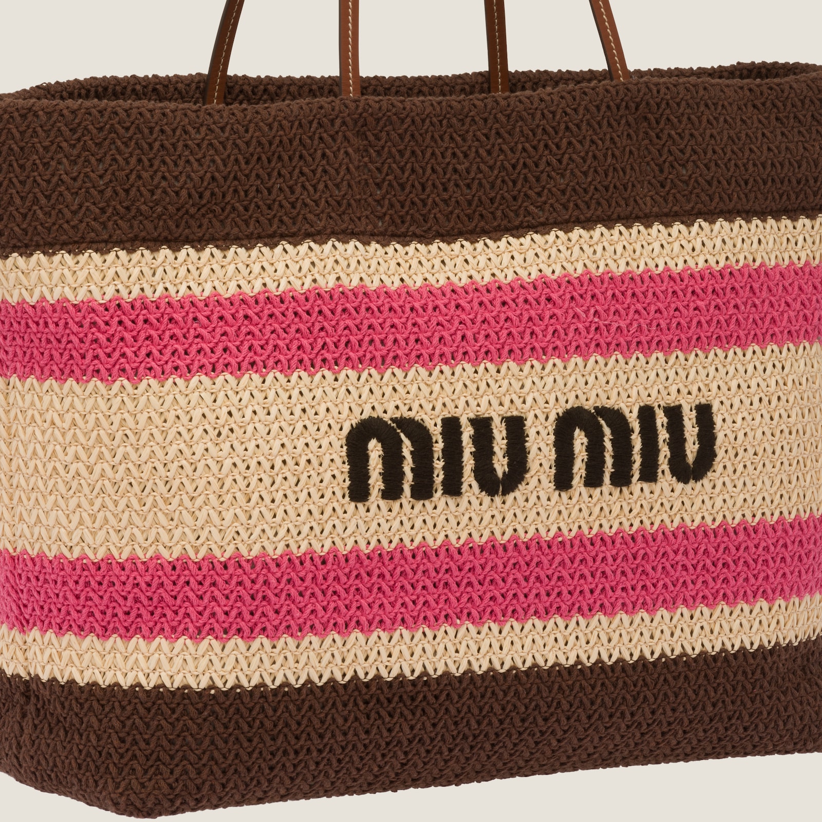 Mimi Woven Bag - Black & Brown
